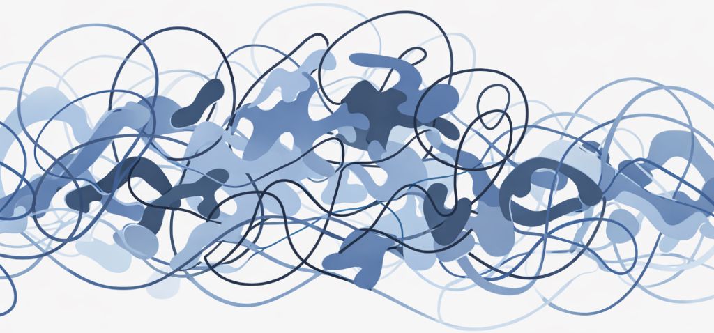 Abstract blue wave forms